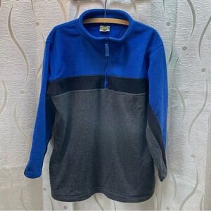 OUTBROOK‎ Fleece 1/4 Zip Pullover Jacket Blue Gray Colorblock Size